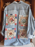 Vintage Denim Seed Packet Shirt
