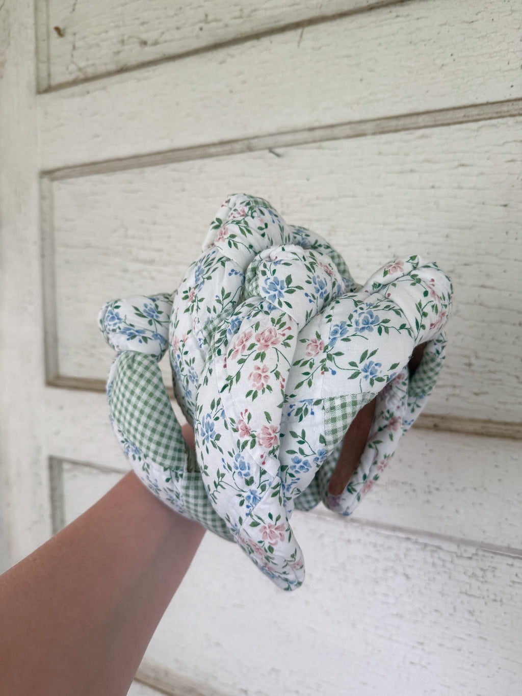 Gingham & Floral Quilt Headbands