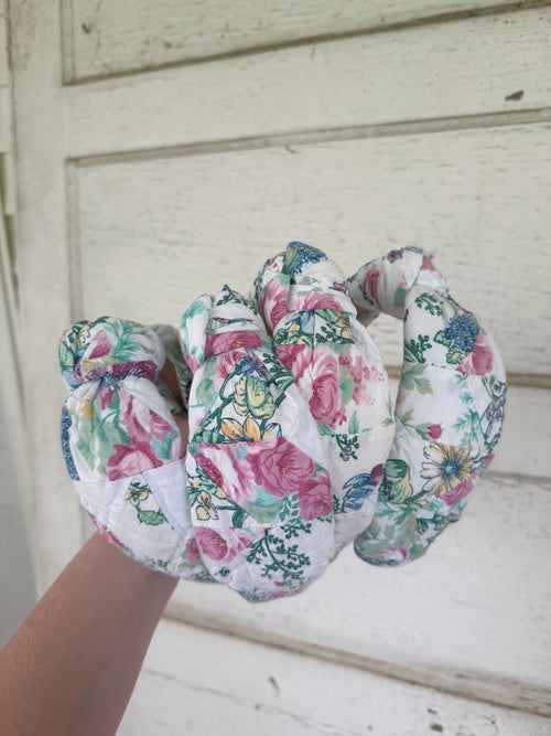 Bright Floral Quilt Headbands