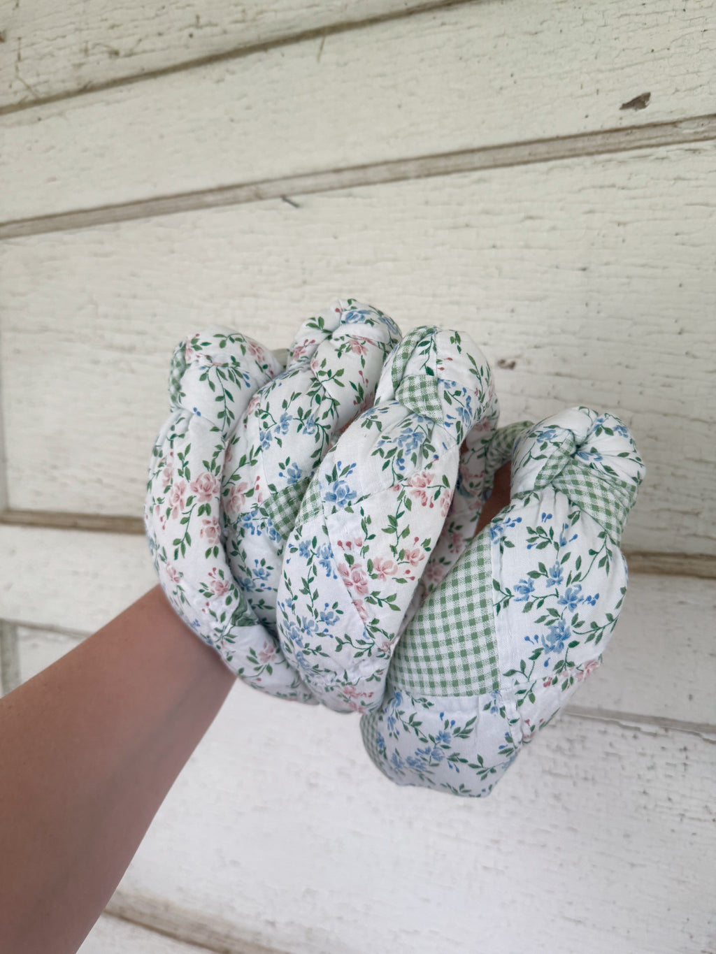 Gingham & Floral Quilt Headbands