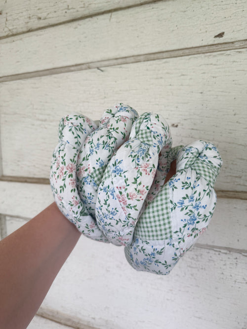 Gingham & Floral Quilt Headbands