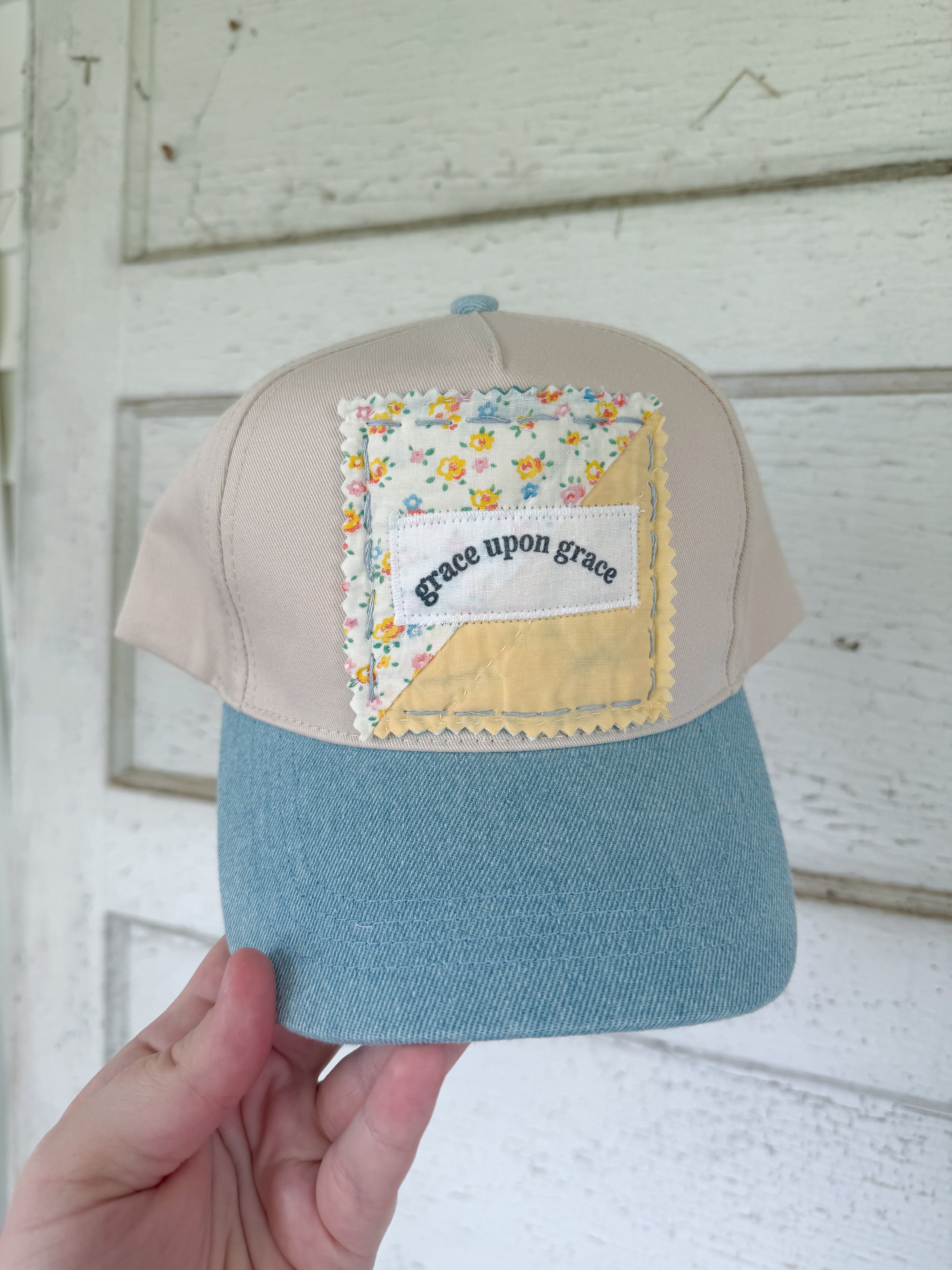 Quilt Block ‘Grace Upon Grace’ Hat