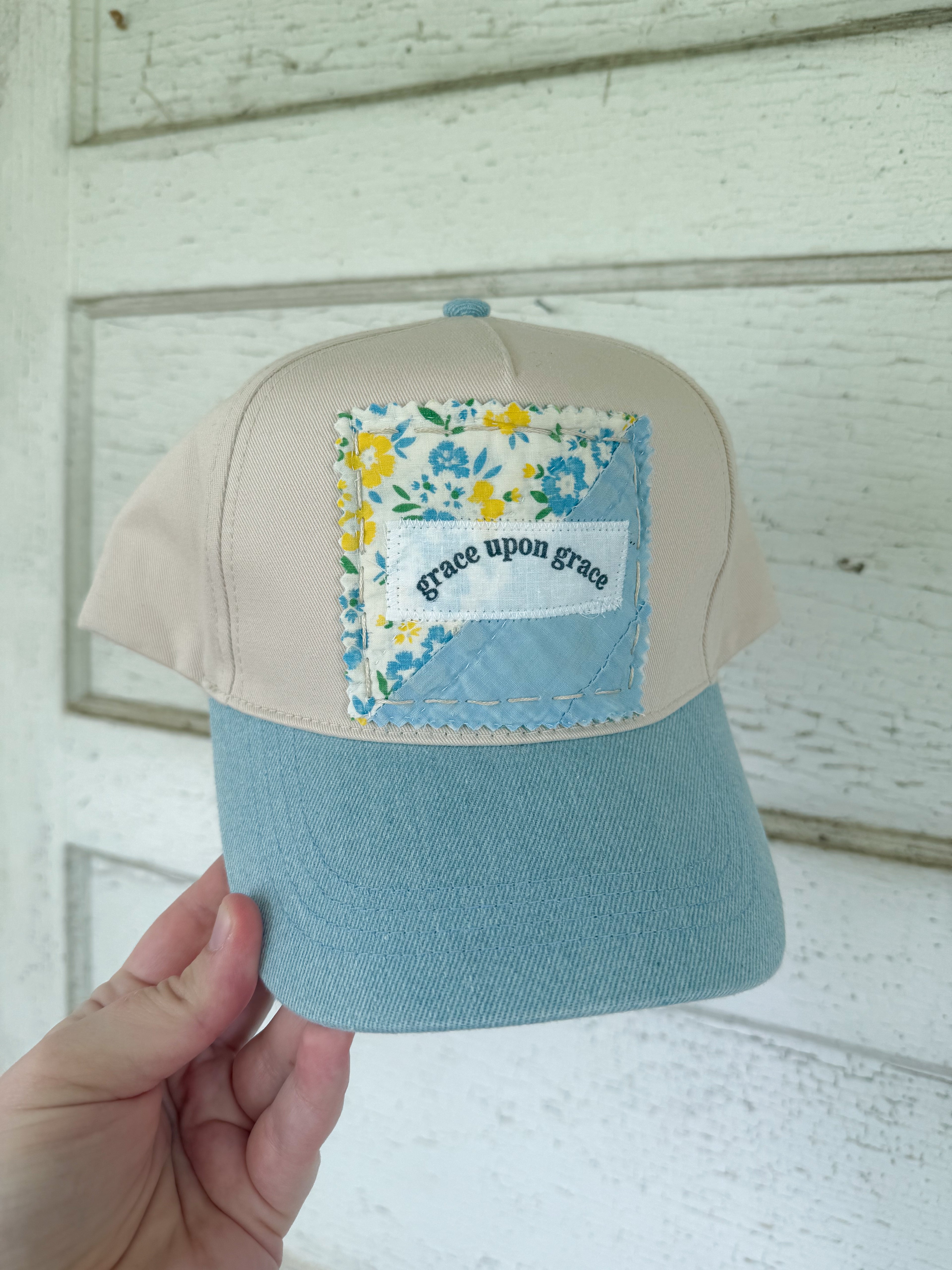Quilt Block ‘Grace Upon Grace’ Hat